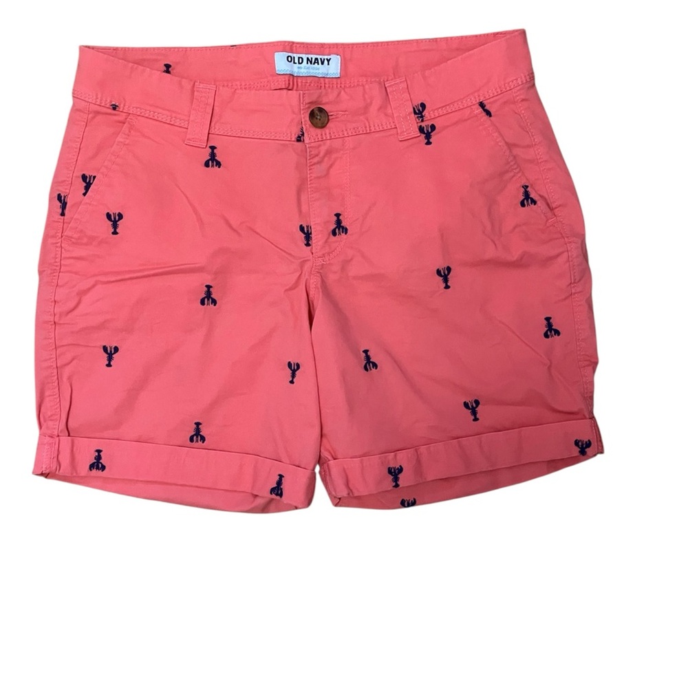 Old Navy Pink and Blue lobster pattern shorts